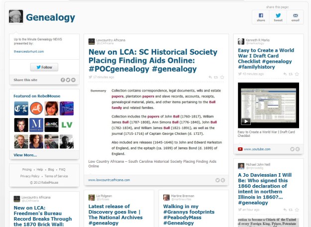 Rebel Mouse #genealogy tag